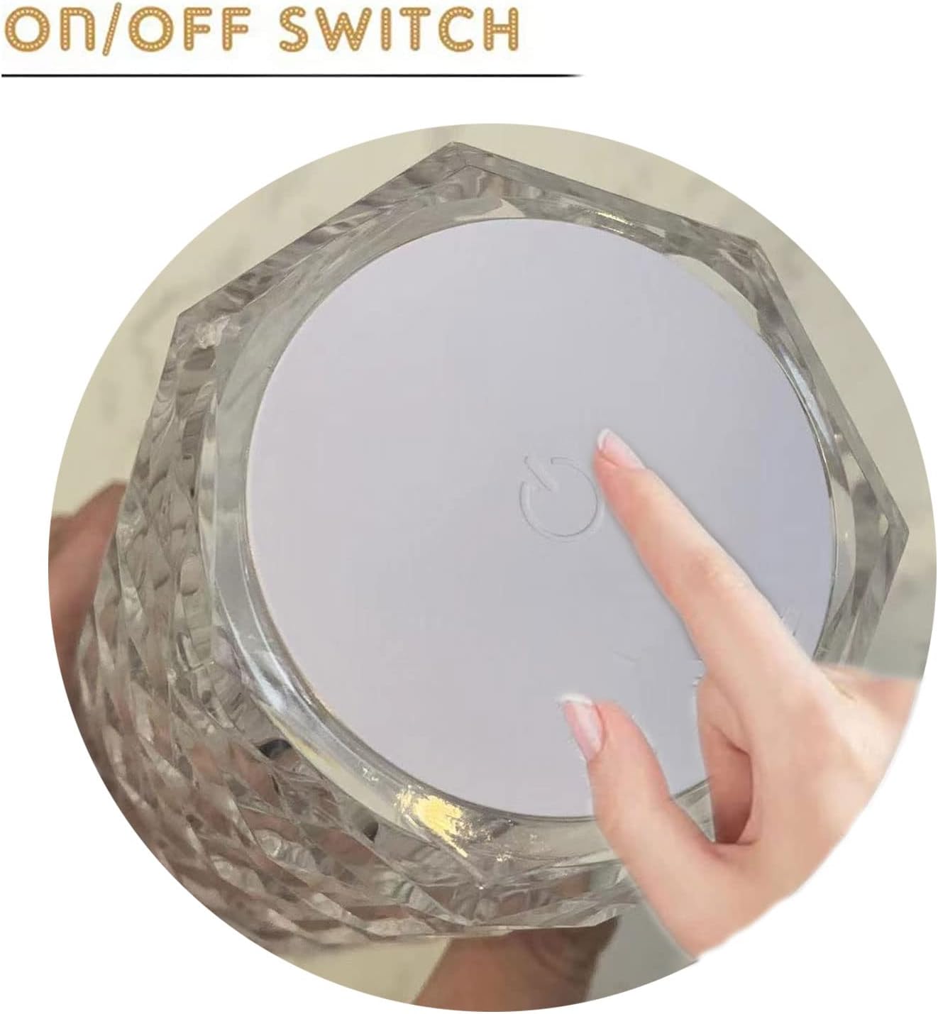 16 Colors Rechargeable Acrylic Bedside Lamp