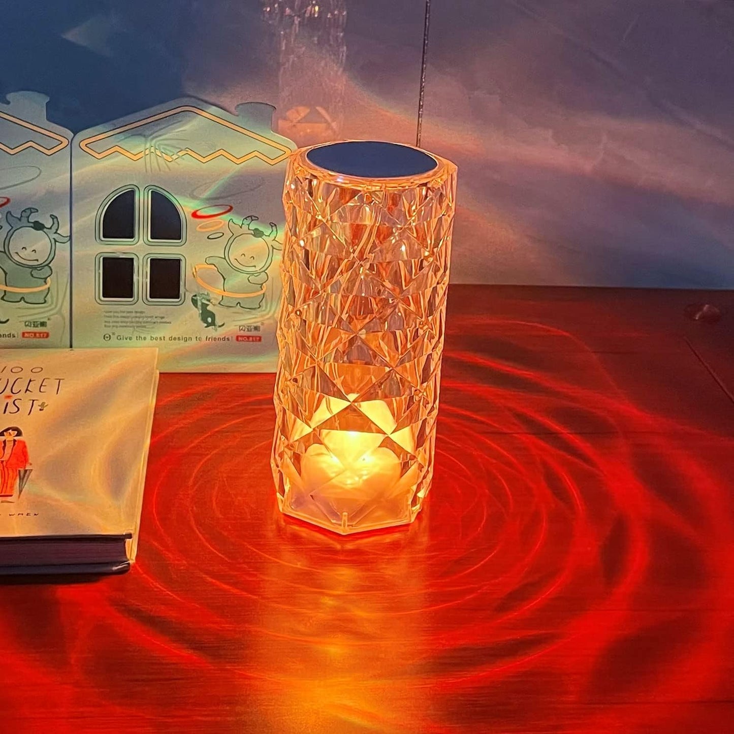 16 Colors Rechargeable Acrylic Bedside Lamp