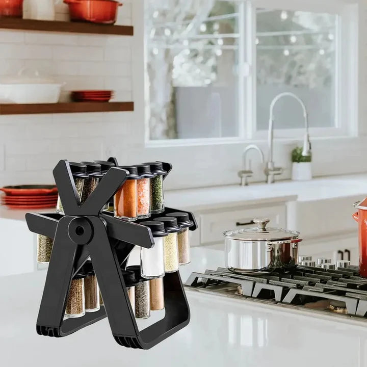 18 Jar 360 Rotating Spice Organizer