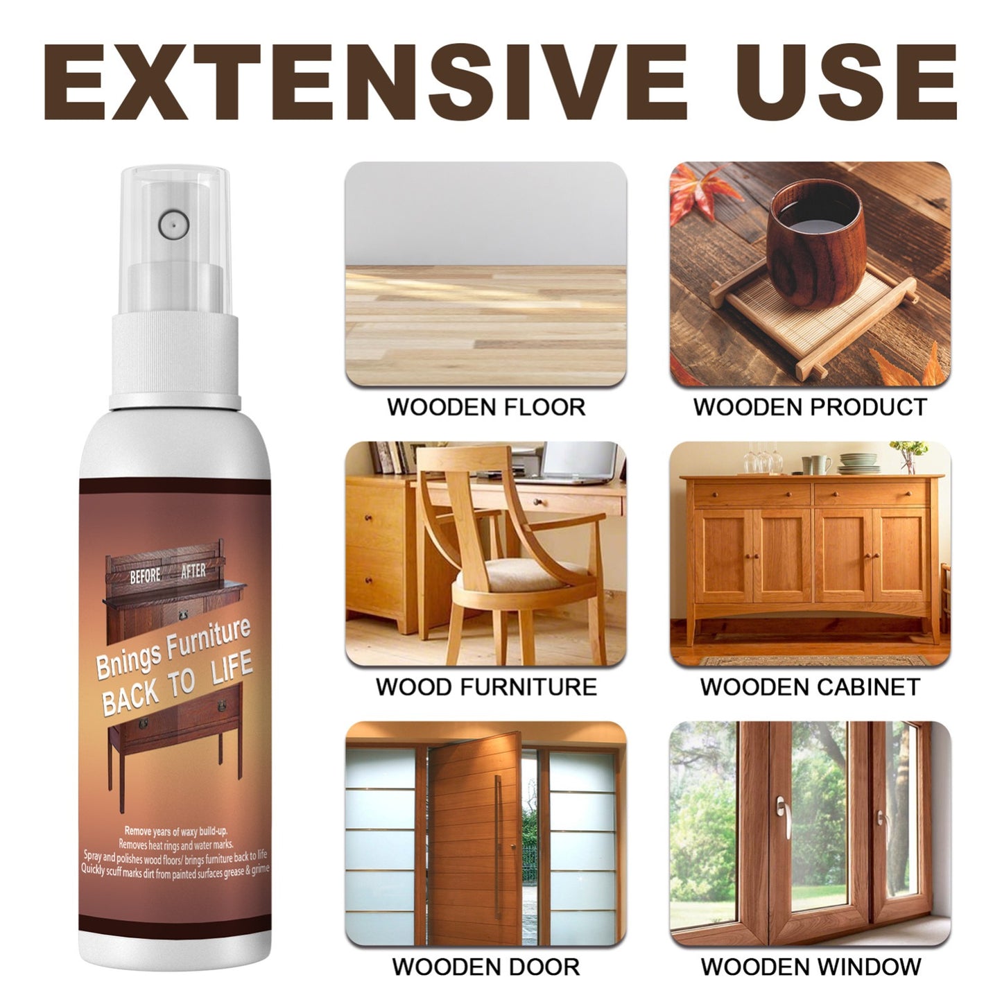 250ML Furniture Shiner Polish Spray
