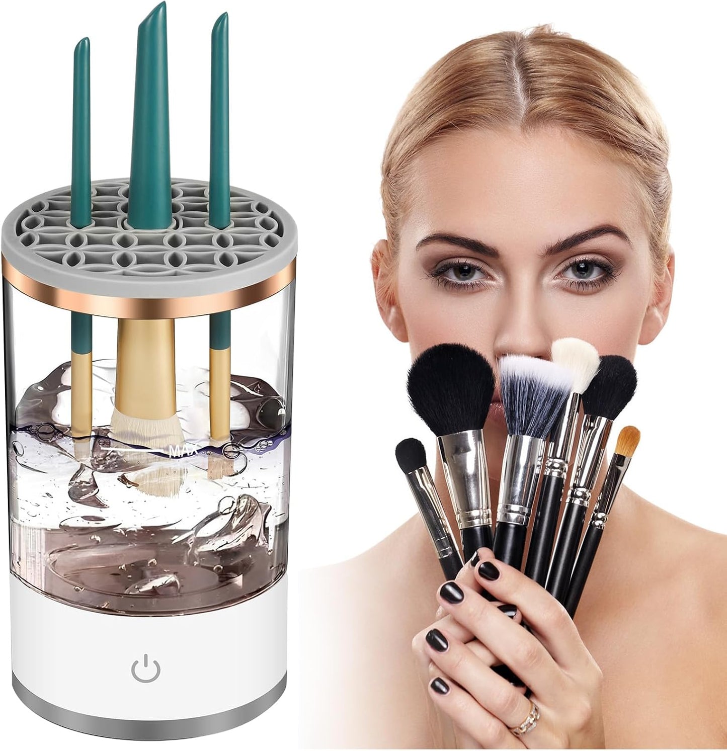 2 In 1 Electric Makeup Brush Cleaner Machine