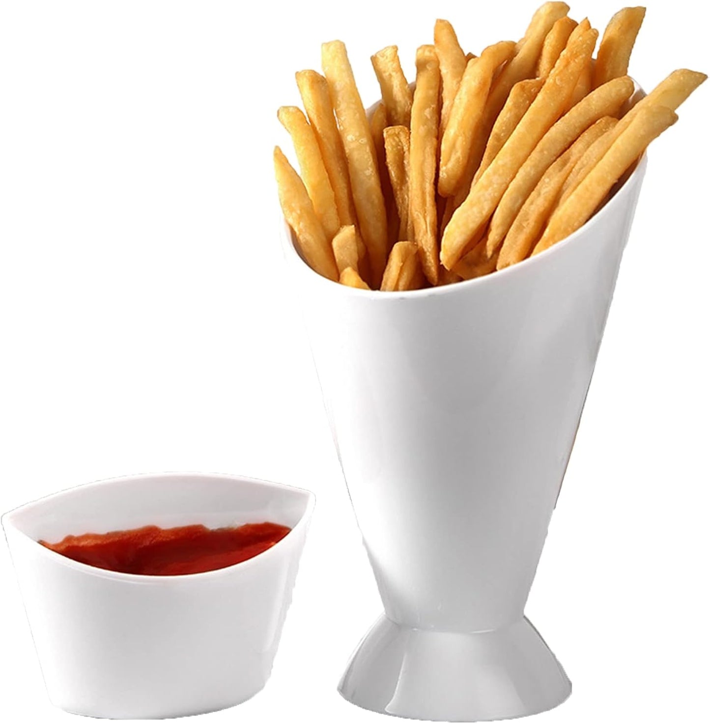 2 in 1 Portable French Fries And Sauce Holder Cup
