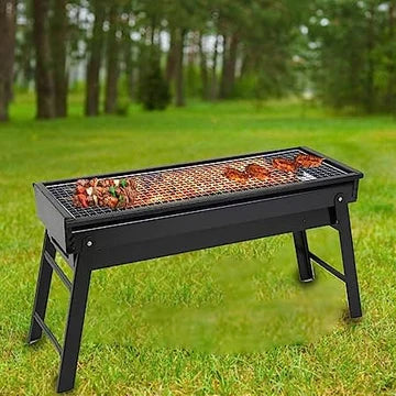 Ashtray BBQ Grill - Charcoal Grill With Stand - Drawer Type Ash Accumulator