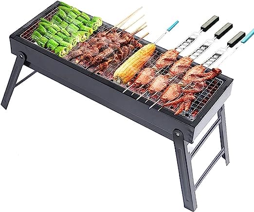 Ashtray BBQ Grill - Charcoal Grill With Stand - Drawer Type Ash Accumulator