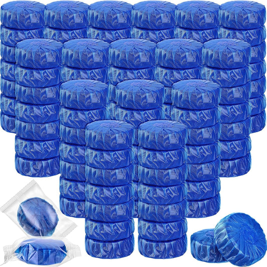 Automatic Toilet Cleaner Tablets Toilet Bowl Long Lasting Bathroom Tank Tablets (Blue)