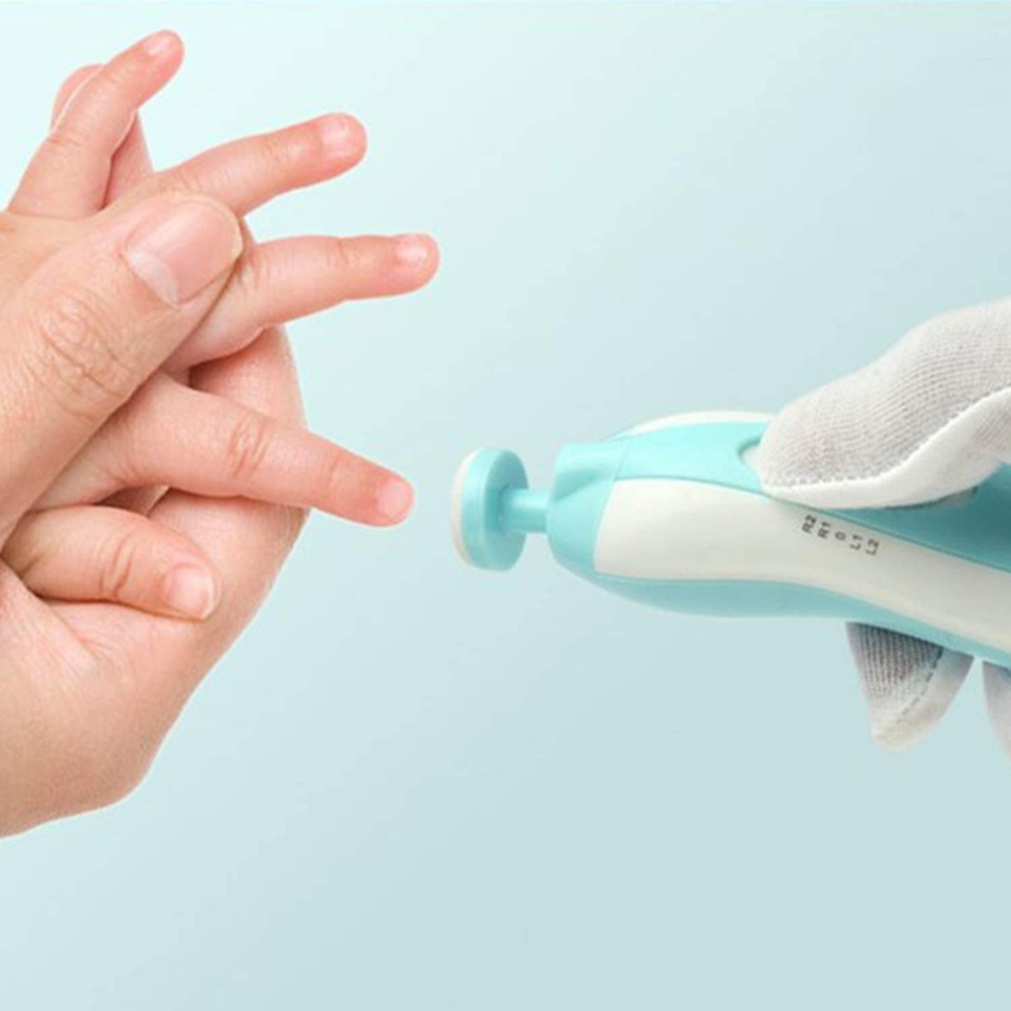 Baby Nail Trimmer File with Light Safe Electric Nail Clippers