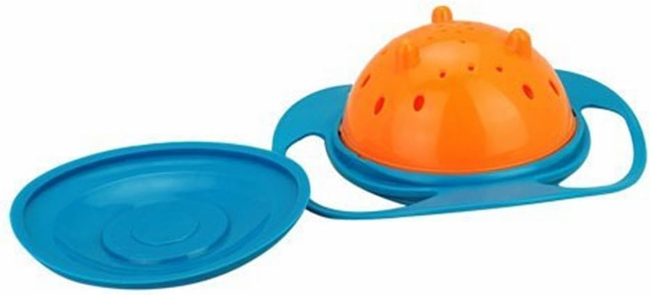 Berry President Magic Bowl 360 Degree Rotation Spill Resistant - Gyro Bowl with Lid For Toddler Baby Kids Children