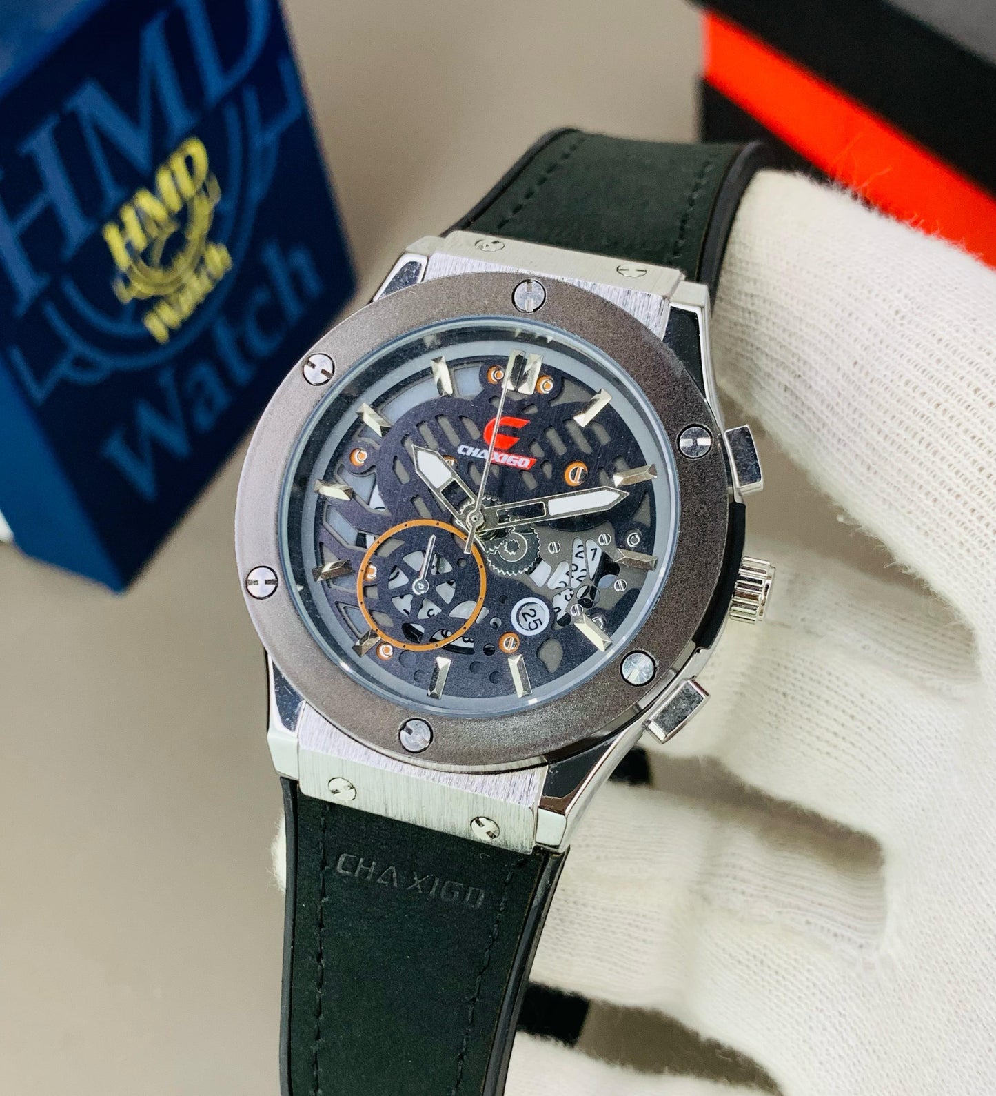 CHAXIGO Elite Men's Leather Watch