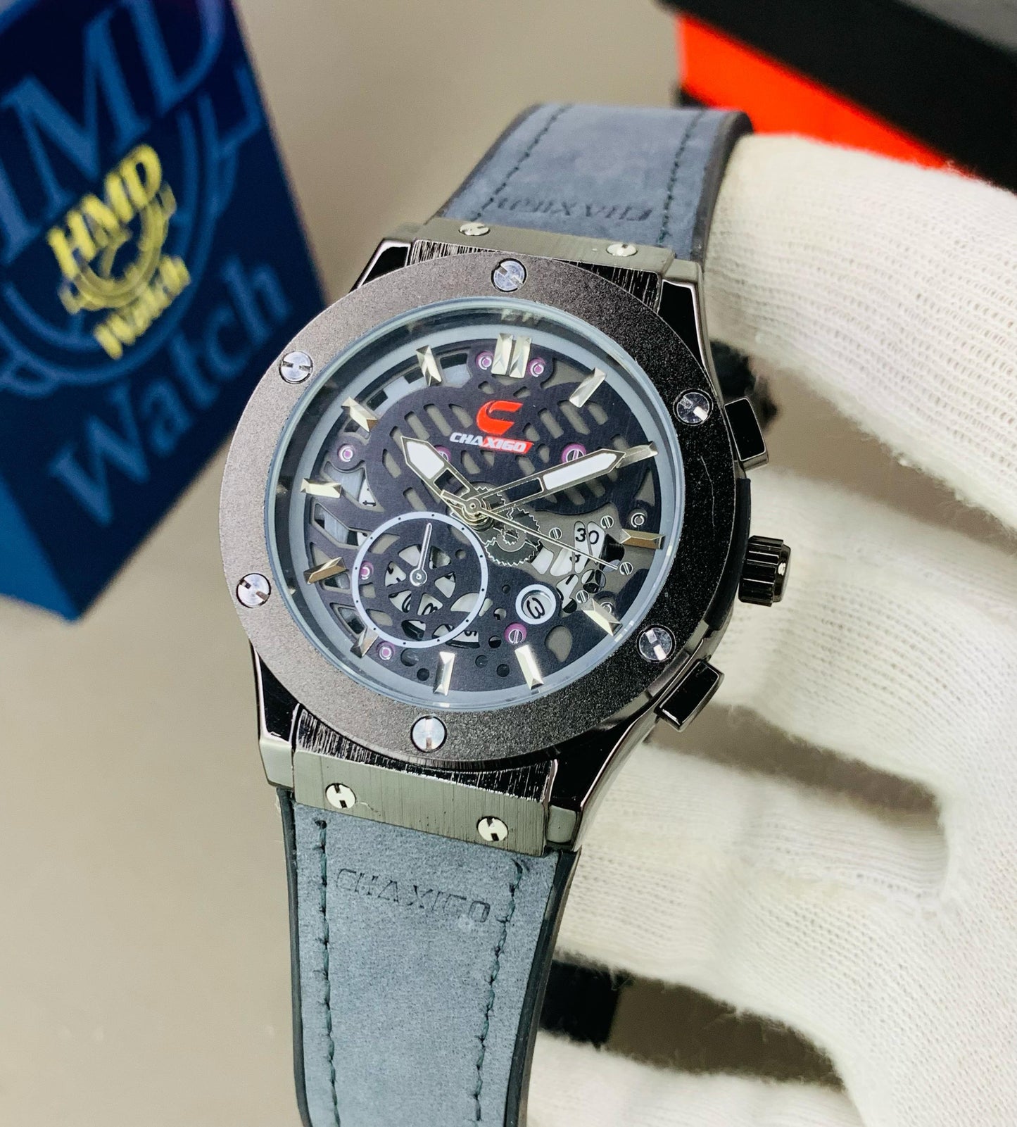 CHAXIGO Elite Men's Leather Watch