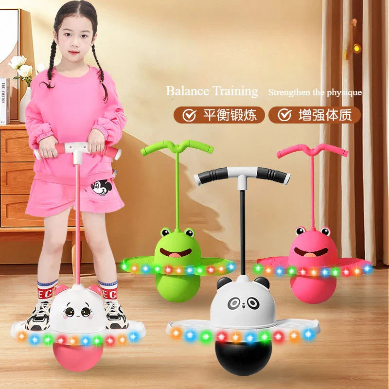 Children's Panda Jumping Ball - Adult Fitness Bouncy Toy for Balance & Fun