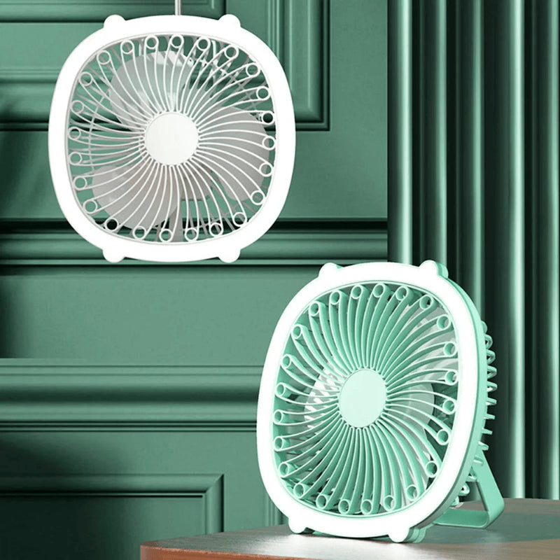 Desktop, Table & Ceiling Lamp Fan With Light
