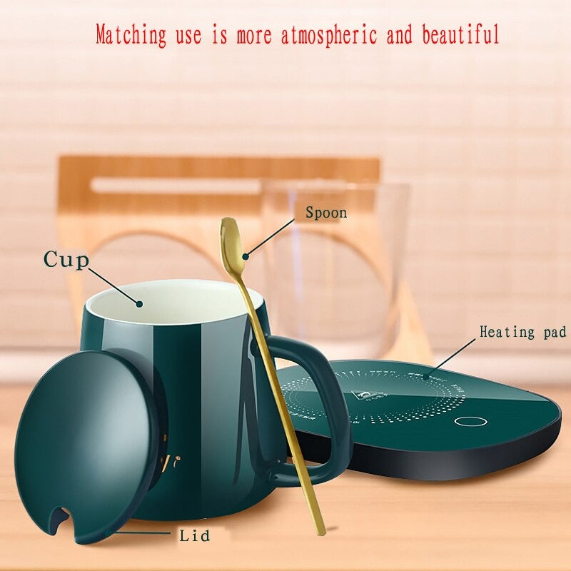 Electric Heating Pad Coffee Mug Cup Warmer Pad For Home Office
