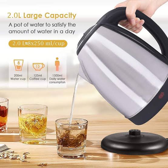 Electric Kettle - High Quality - Stainless Steel Body - Water & Milk Boiler - Kettle For Boiling