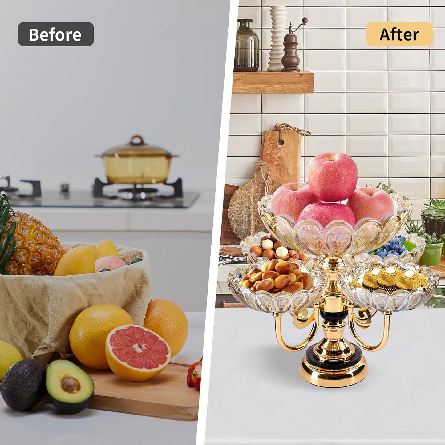 European Style Rotating Dry Fruits & Fruits Platter Stand