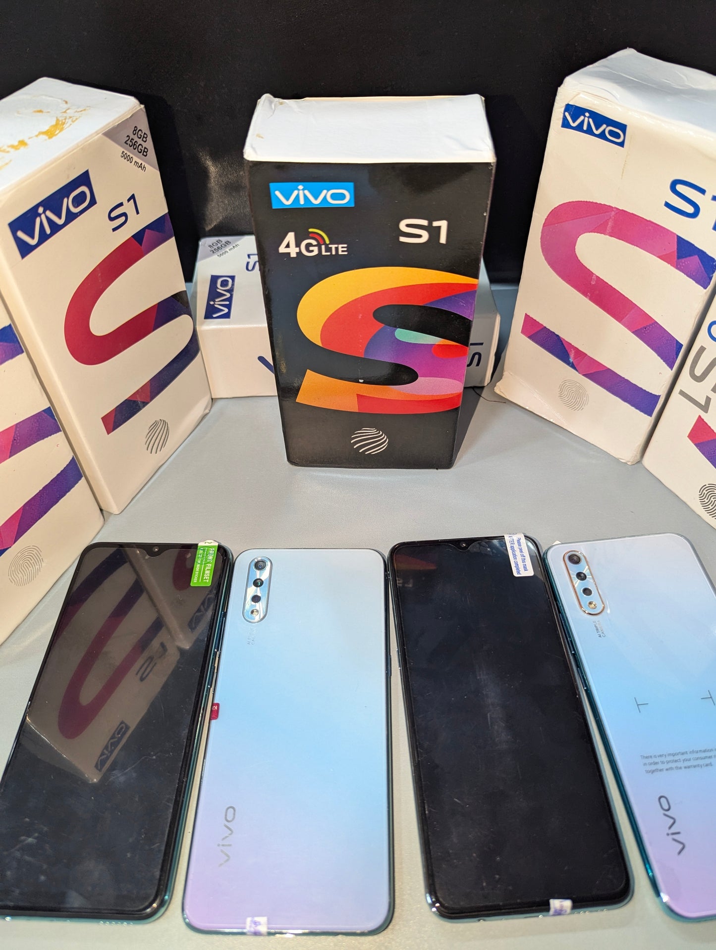 Imported ViVo S1 with Box Dual Engine Fast Charger Back Jelly Cover Handsfree Sim Eject Tool - 8/256 RAM ROM (for user 6/128) - Super AMOLED Display - Dual Sim Approved - Vivo Mobile - Vivo Phone - Budget Phone - 4G Mobile - Smart Phone