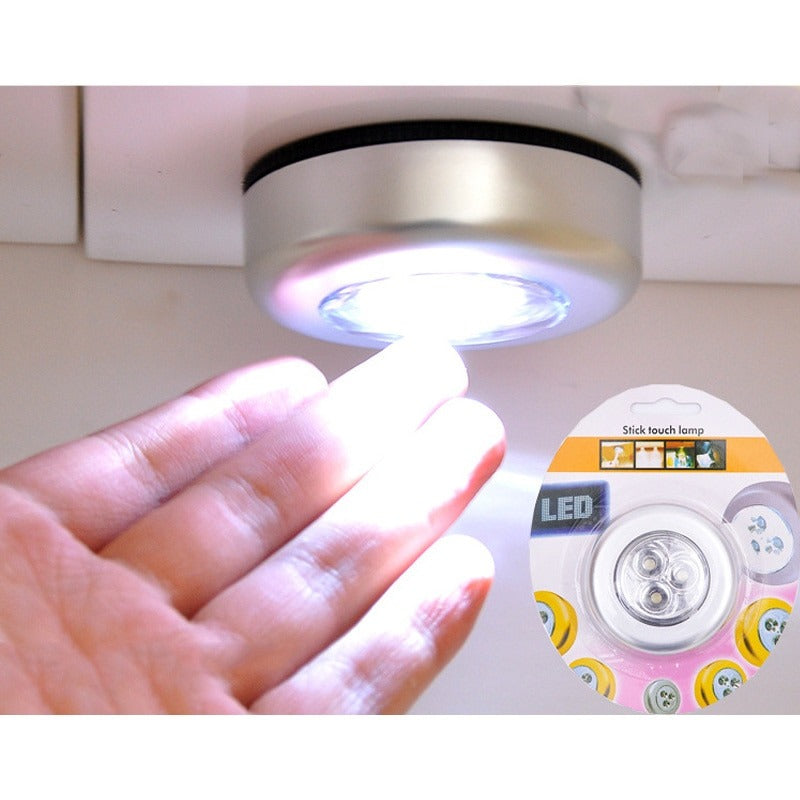 LED Tap Touch Light - ONOFF Tap Light Push Button - Soft LED Night Light - Self Adhesive LED Lamp