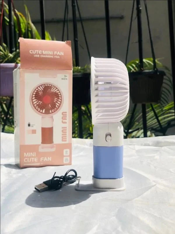 Mini Cute Fan With Mobile Holder