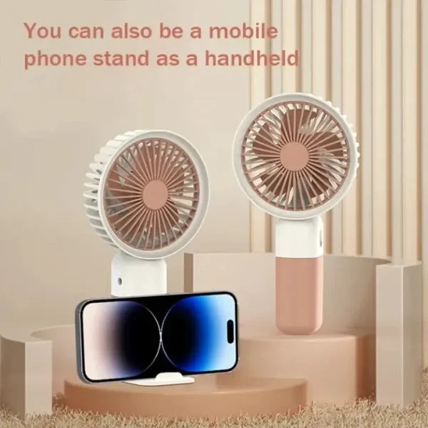Mini Cute Fan With Mobile Holder