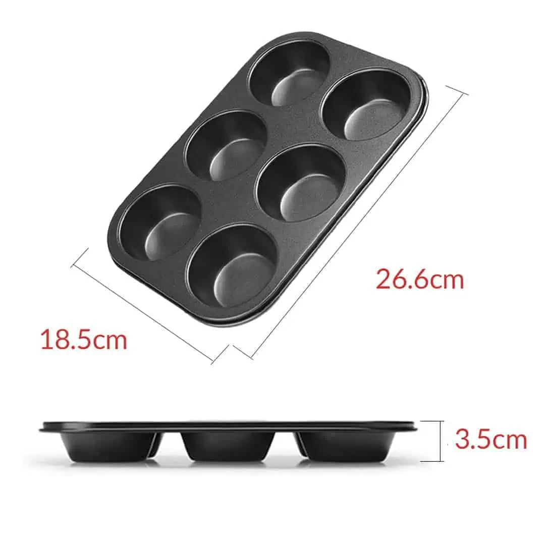 Muffin Cookie Cupcake 6 Hole Cup Baking Tray
