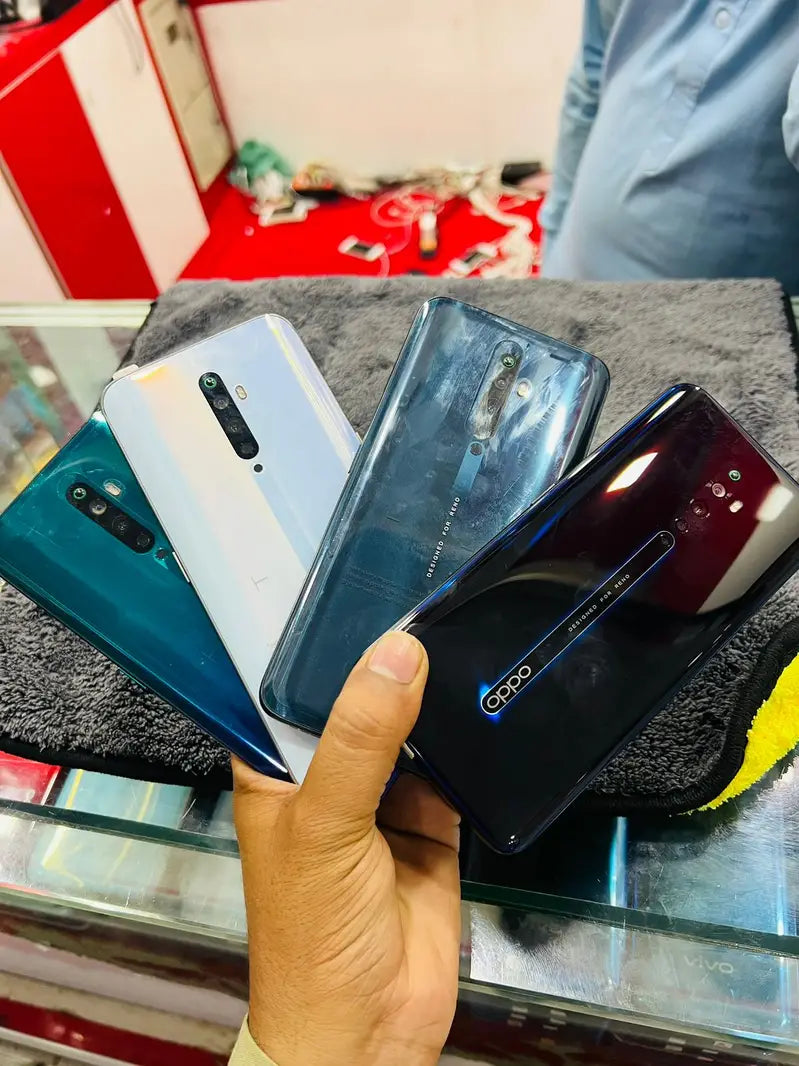 Oppo Reno2 Z - 6.53 Inches Full HD+ AMOLED Display - 8GB RAM - 256GB ROM - 16MP Motorize Popup Camera - Dual Sim PTA Approved - Phone with Box & Charger- Multi Color