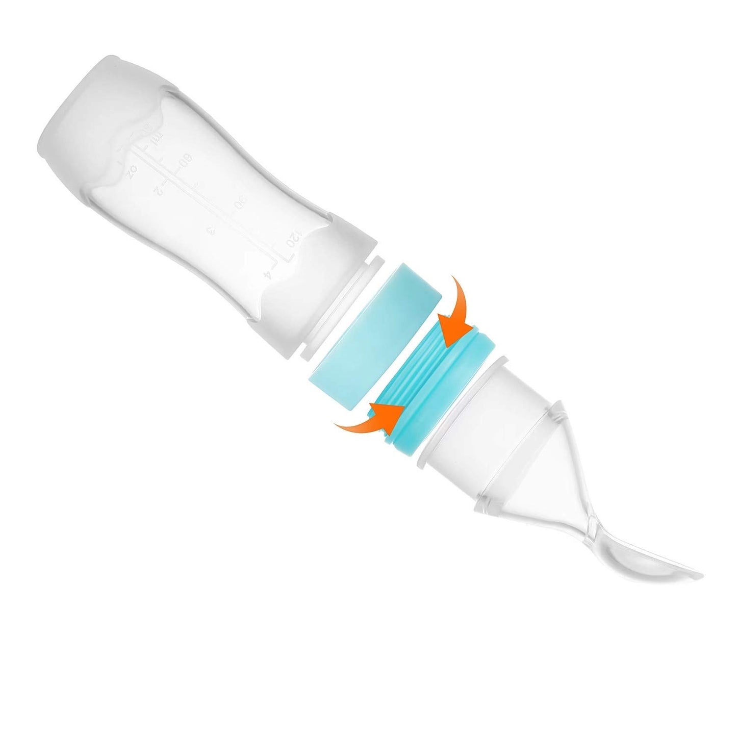 PandaEar Silicone Baby Food Dispensing Spoon - Fruit Squeeze Feeder - Travel Friendly Kids Toddlers Boys Girl