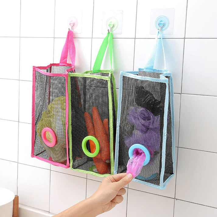 Plastic Bag Holder - Multi-Use Kitchen Organizer for Grocery Bags