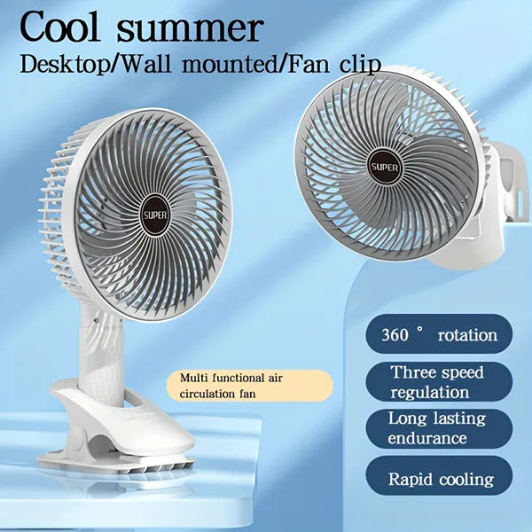 Portable Circulation Clamp Fan