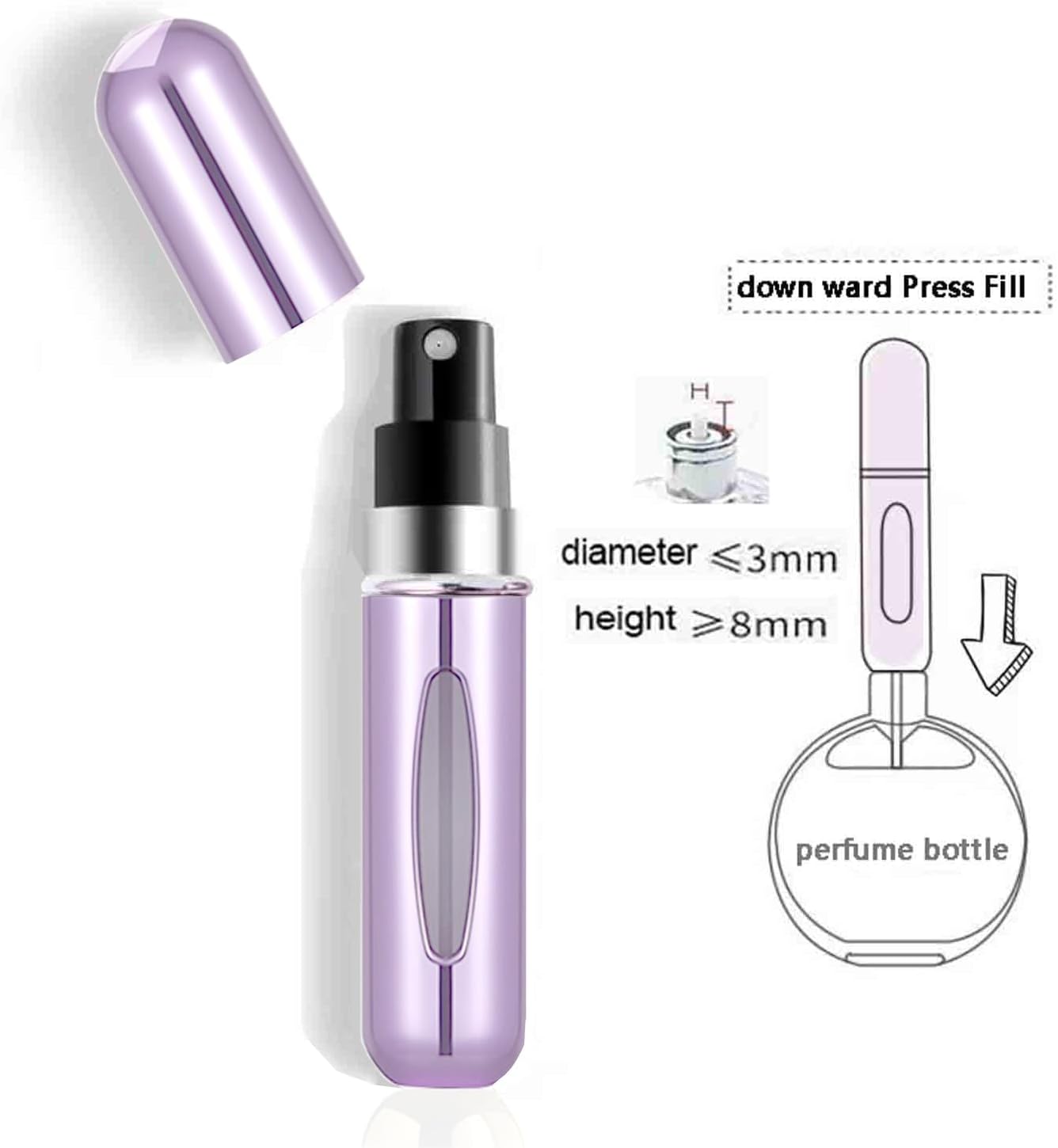 Portable Mini Refillable Perfume Atomizer Bottle Atomizer Travel Size Perfume Spray Bottles
