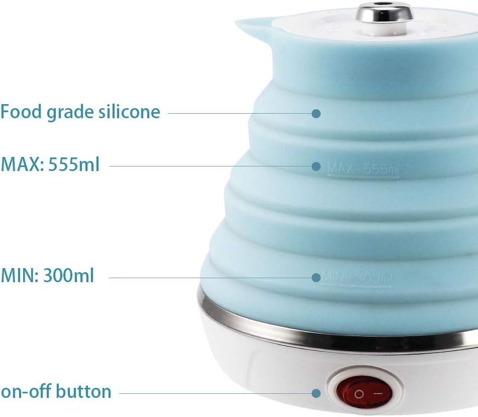 Portable Outdoor Foldable Silicone electric Kettle travel Mini Folding Electric Kettle | Travel Folding Electric Kettle