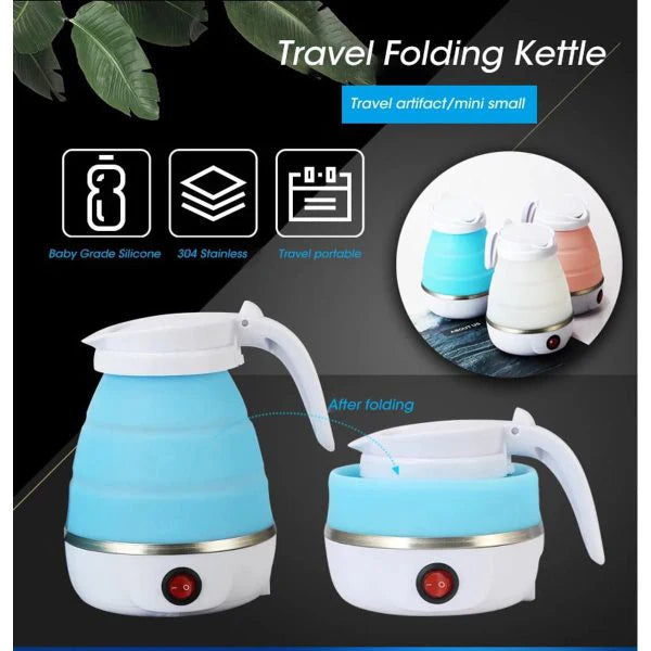Portable Outdoor Foldable Silicone electric Kettle travel Mini Folding Electric Kettle | Travel Folding Electric Kettle