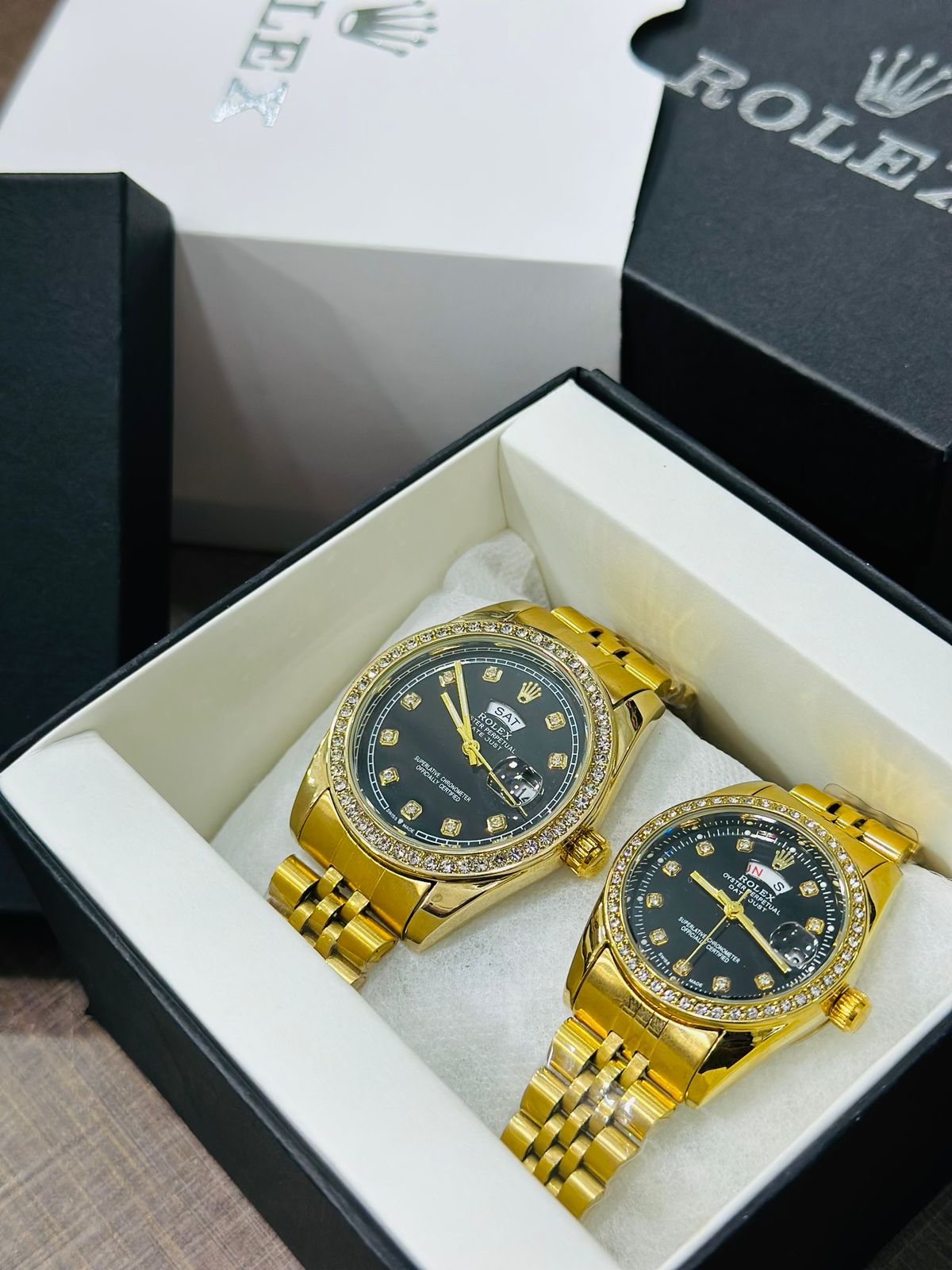 Rolex Stone Pair Watch