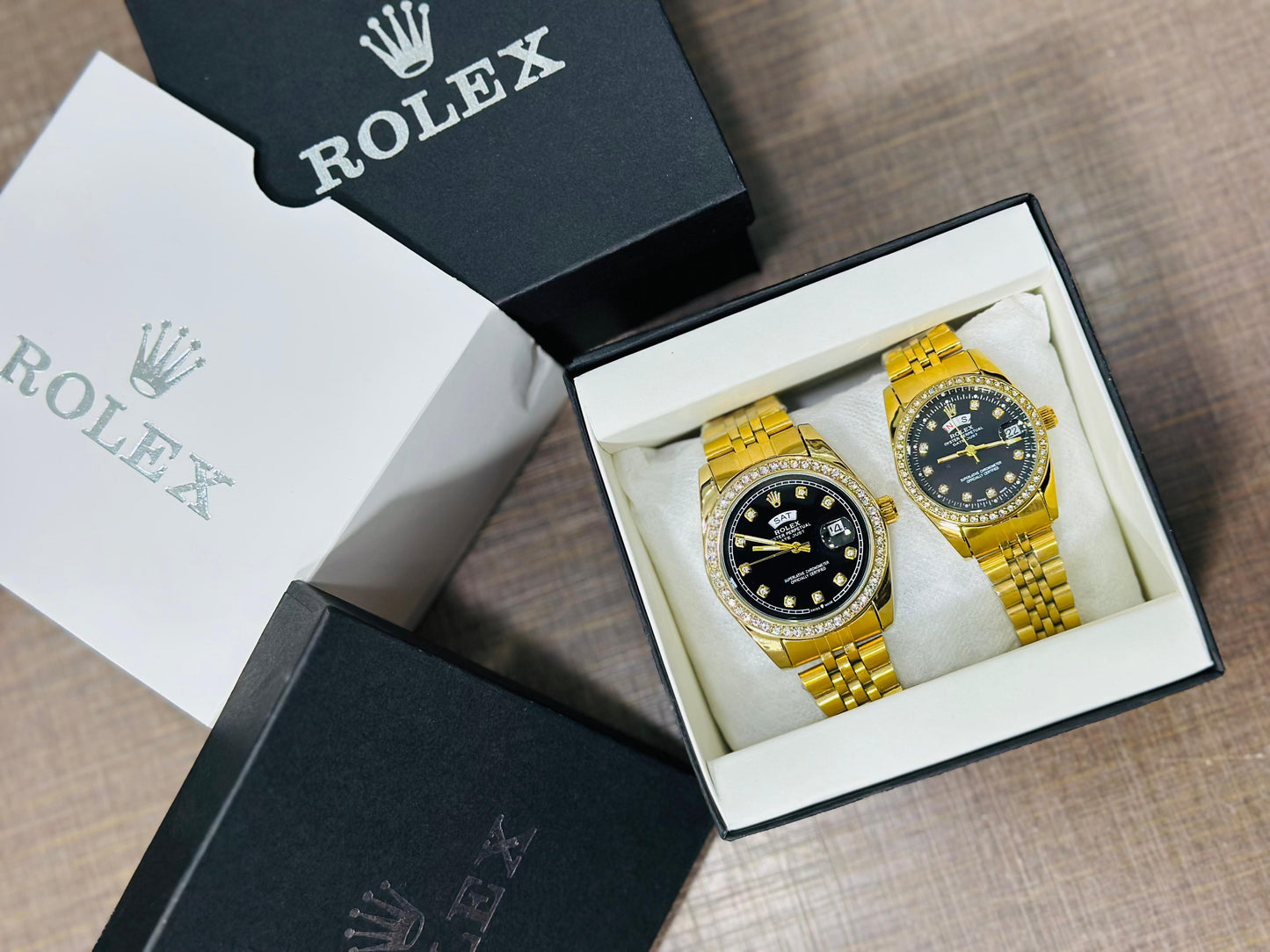 Rolex Stone Pair Watch