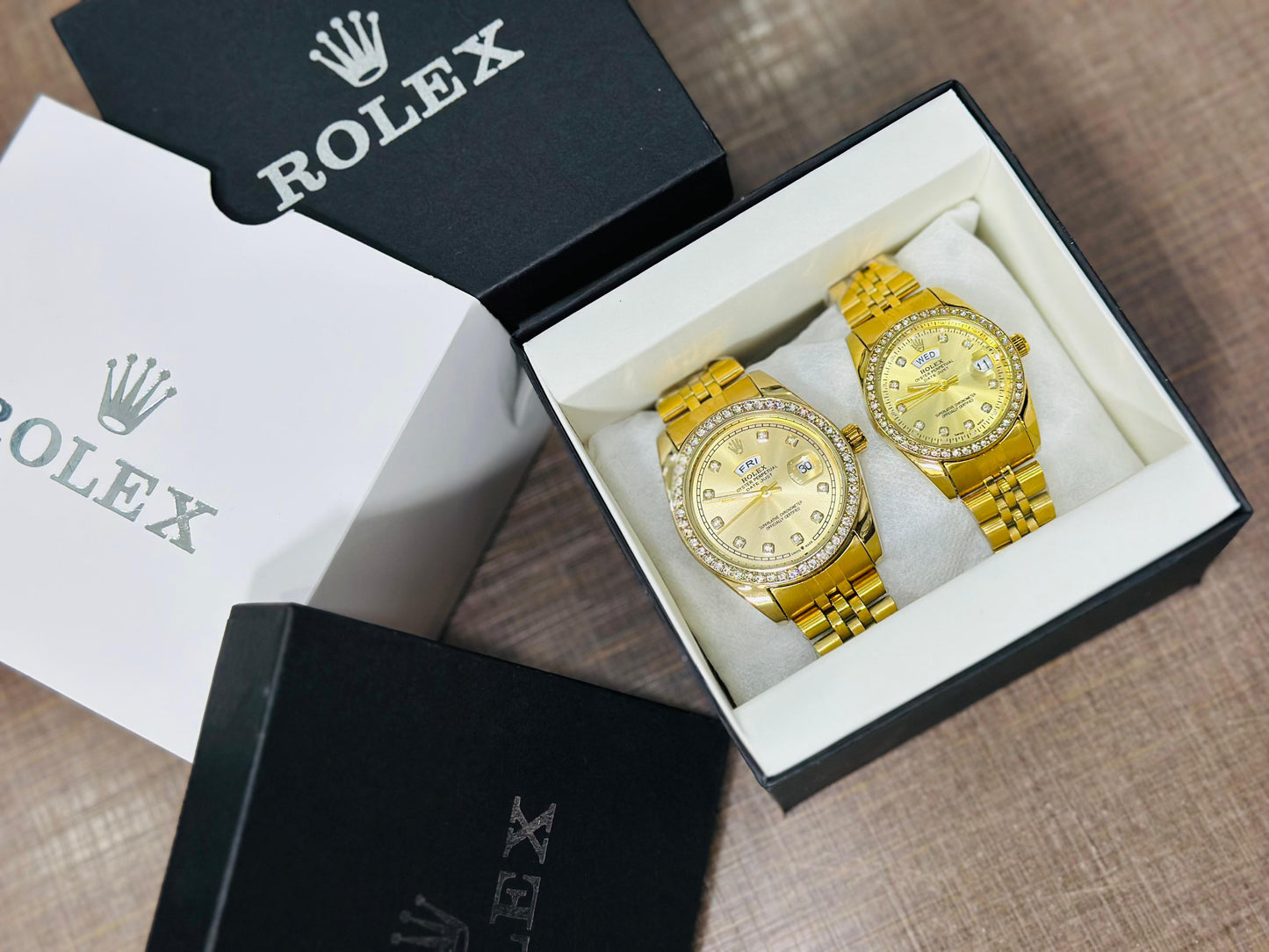 Rolex Stone Pair Watch