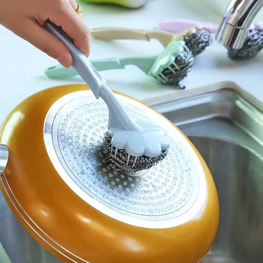 Stainless Steel Wire Ball Brush Sponge