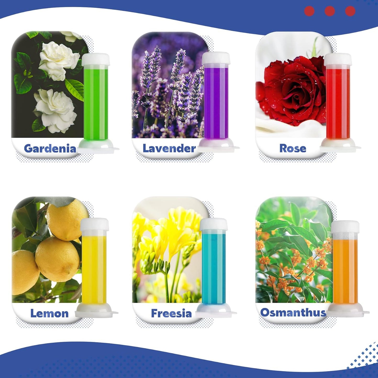 Toilet Gel Stamp, Count Flower Fragrance Bathroom Deodorizer Bowl Cleaner Toilet Refills
