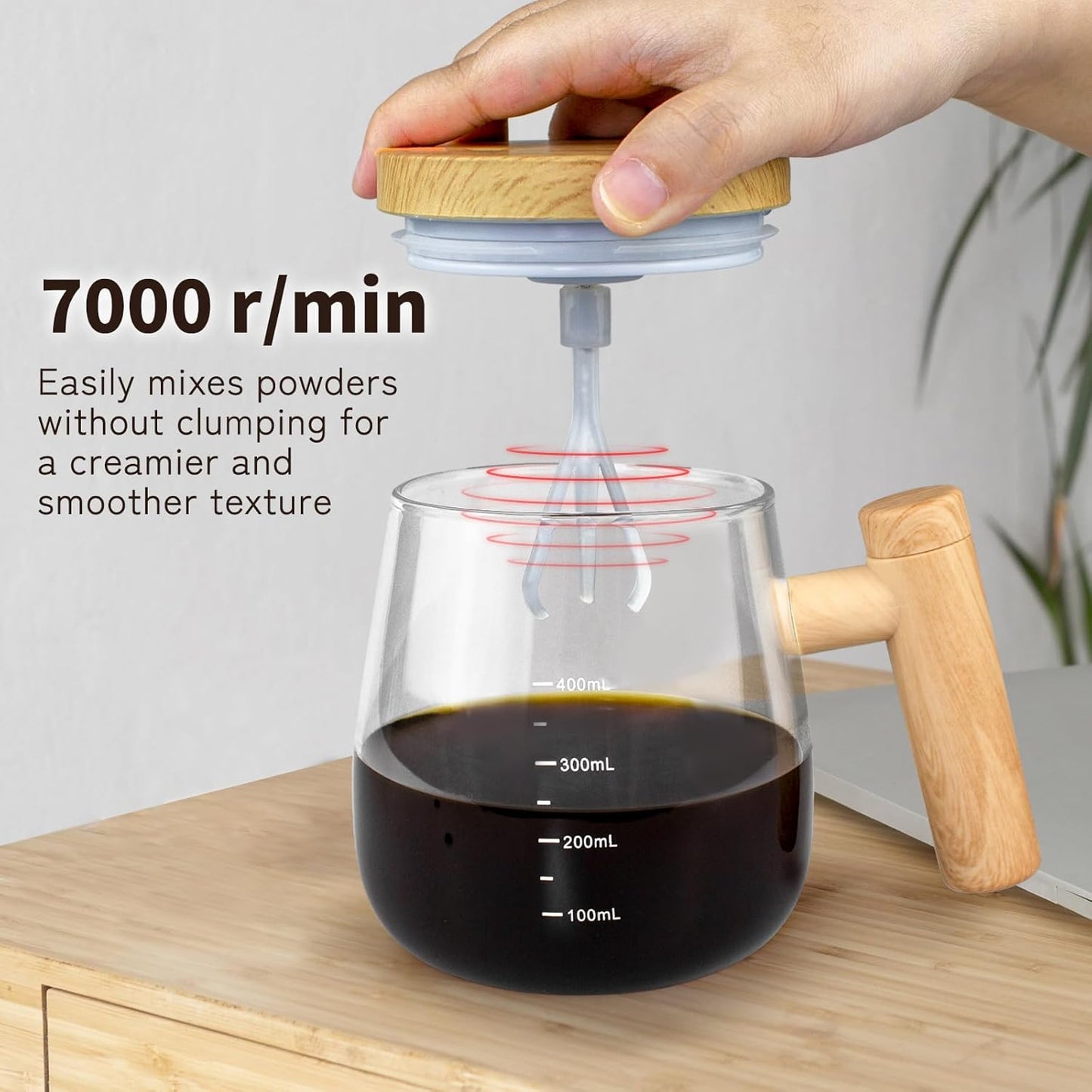 USB Rechargeable Self Stirring Coffee Mug
