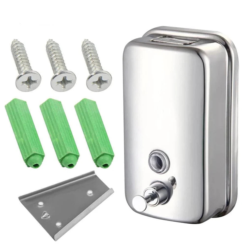 Wall Mounted Stainless Steel Liquid Soap Dispenser (800 ML)