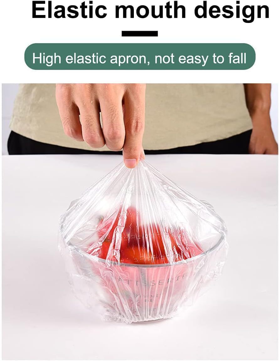 100Pcs Fresh Keeping Bags,Reusable Food Storage Covers, Stretchable Plastic Wrap Bowl Covers with Elastic Edging Stretch