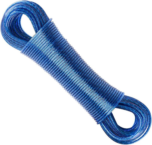 20 Meter Wet Cloth Laundry Rope - Extra Strong, Durable, and Rust Resistant