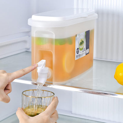 3.5L Drink Dispenser - Plastic Drinks Dispenser - Juice & Water Dispenser with Dual Use