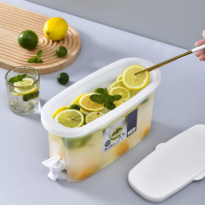3.5L Drink Dispenser - Plastic Drinks Dispenser - Juice & Water Dispenser with Dual Use