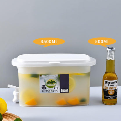 3.5L Drink Dispenser - Plastic Drinks Dispenser - Juice & Water Dispenser with Dual Use
