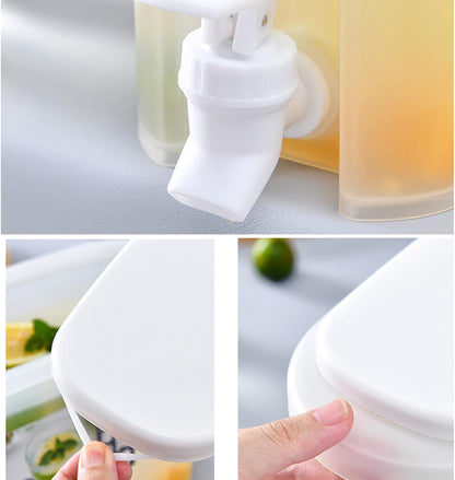 3.5L Drink Dispenser - Plastic Drinks Dispenser - Juice & Water Dispenser with Dual Use