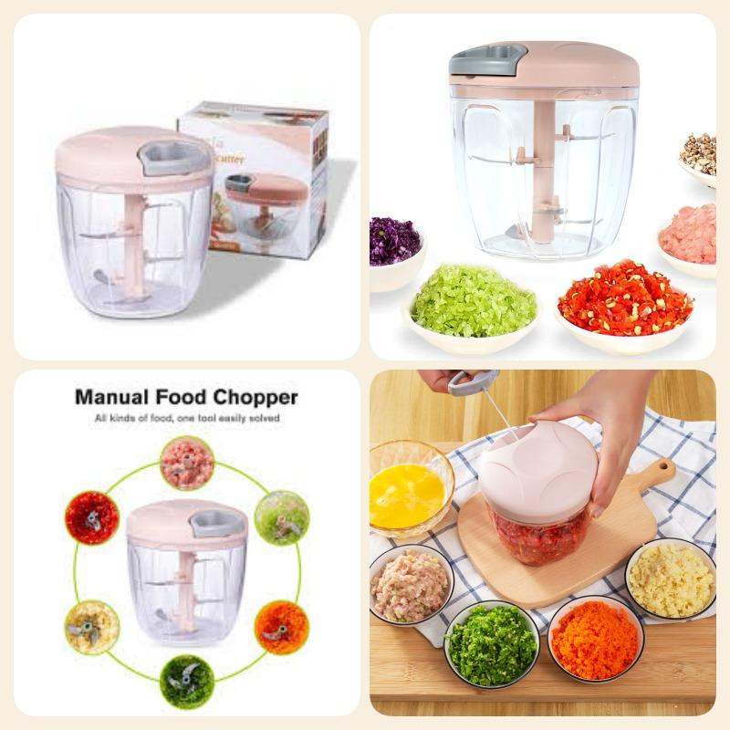 Manual Vegetable Cutter - Multifunctional cutter - spin cutter - 5 blades