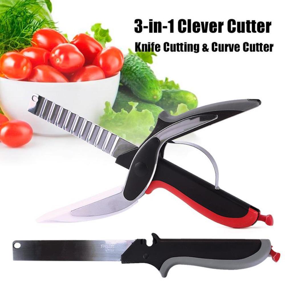 3in1 Clever Knife & Curve Cutter (Black)