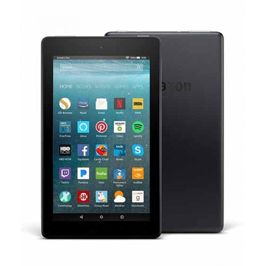 Amazon Fire 7 | 5th Generation | 8 GB Storage | 1 GB RAM | 1.3 GHz quad-core processor | 7″ IPS Display | 2 MP main camera With 720p HD video recording | 2980 mAh Battery | 7 Days Checking Warranty | Free Box & Charger 