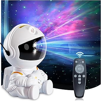 Astronaut Star Projector Galaxy Night Light