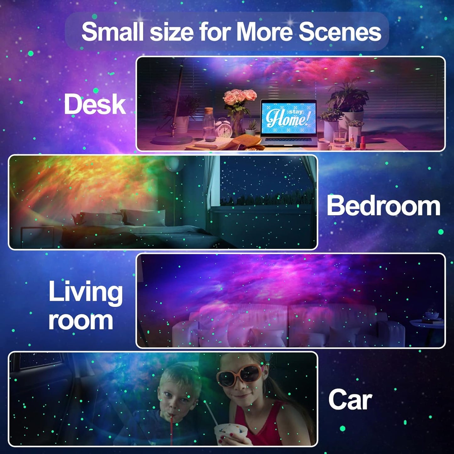 Astronaut Star Projector Galaxy Night Light