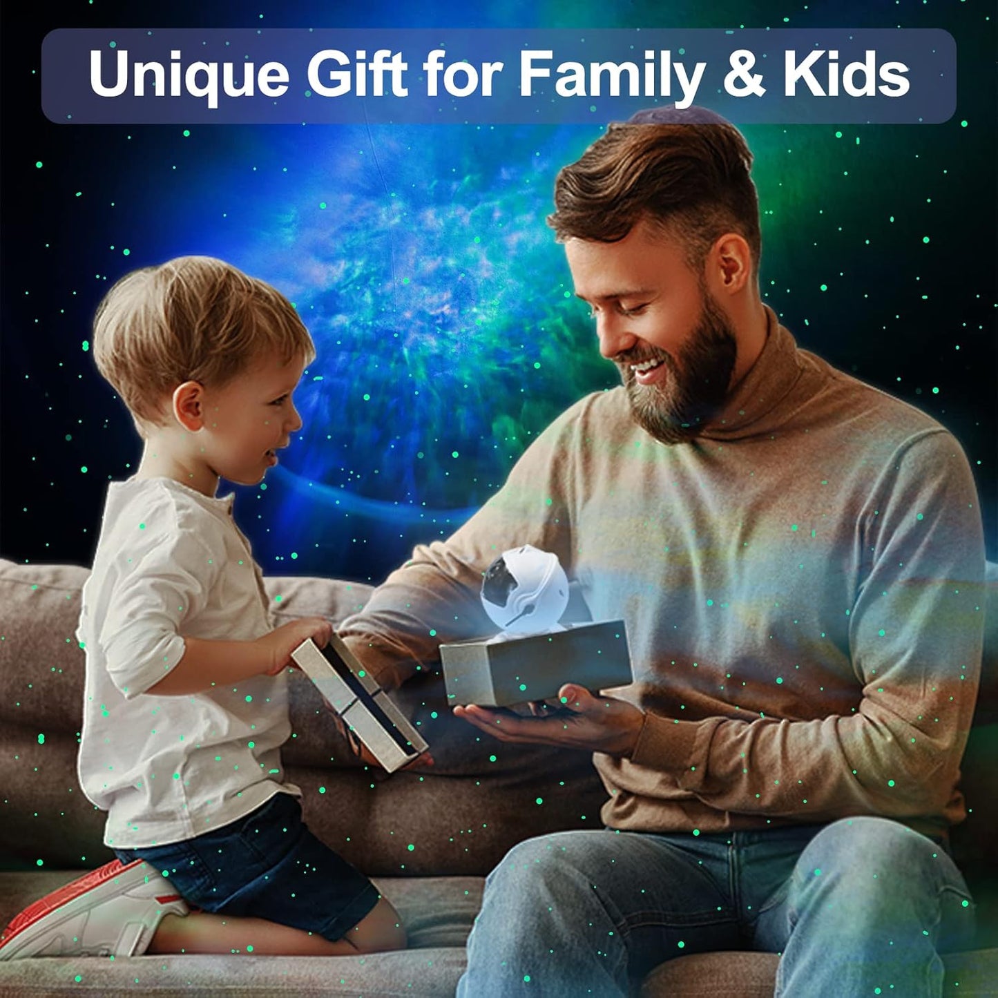 Astronaut Star Projector Galaxy Night Light