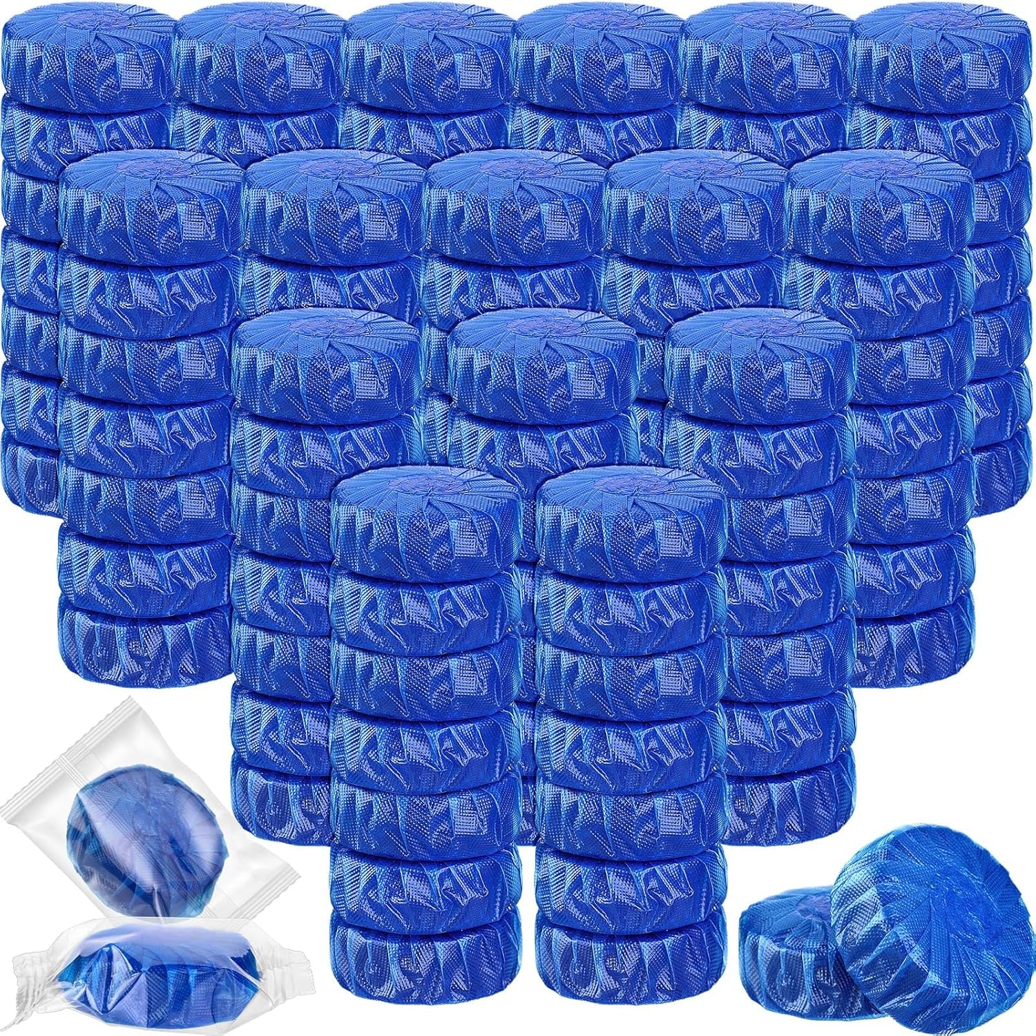 Automatic Toilet Cleaner Tablets Toilet Bowl Long Lasting Bathroom Tank Tablets (Blue)
